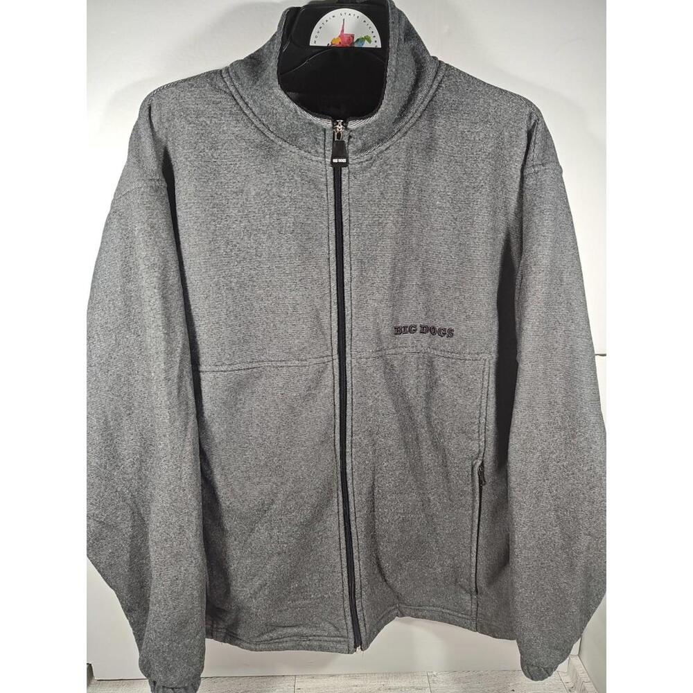 Polar Big Dogs Fleece Lined Jacket Women's Size XL Large Gray Tech Full Zip